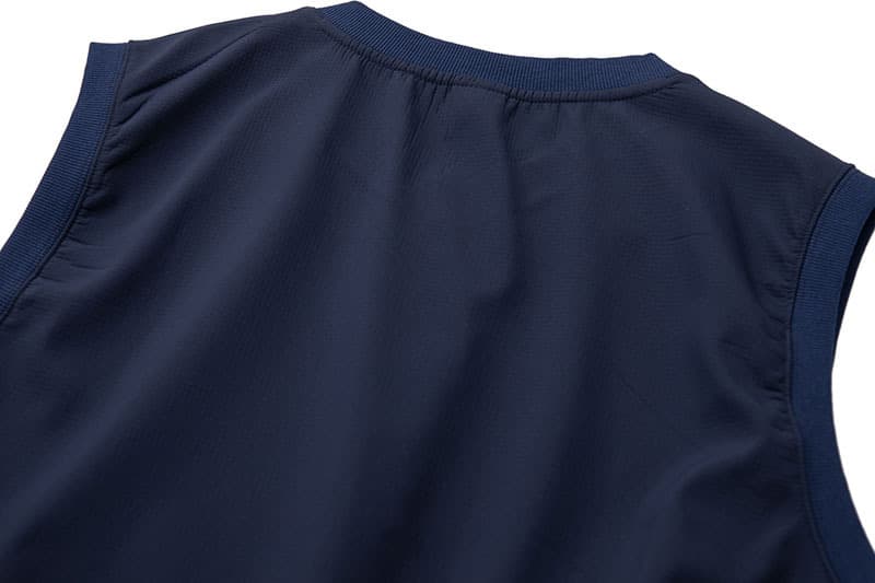 メンズ ベスト 紺色無地Vネックベスト男女兼用ノースリーブ