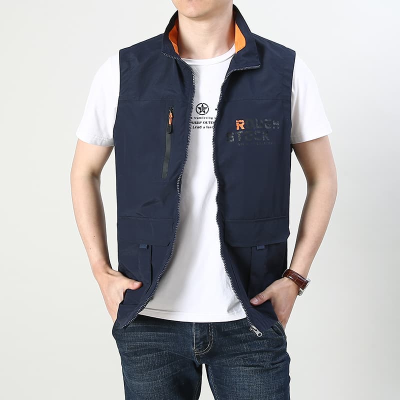 ベスト メンズ ナイロン 多機能アウトドアユーティリティベスト