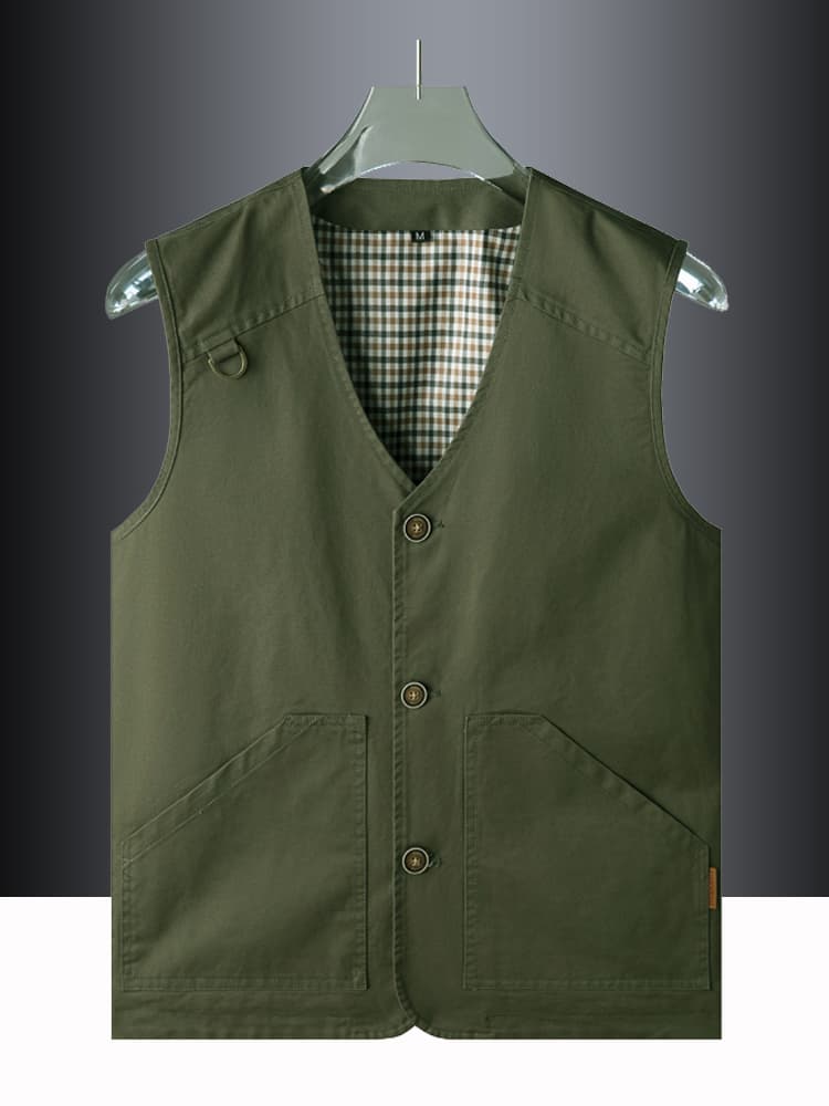 ベスト メンズ 実用的多機能ワークベスト