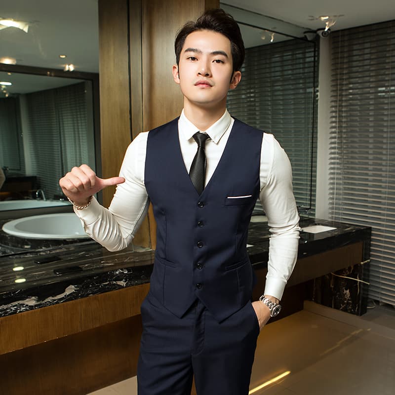 ベスト メンズ スーツ 洗練ビジネスベスト