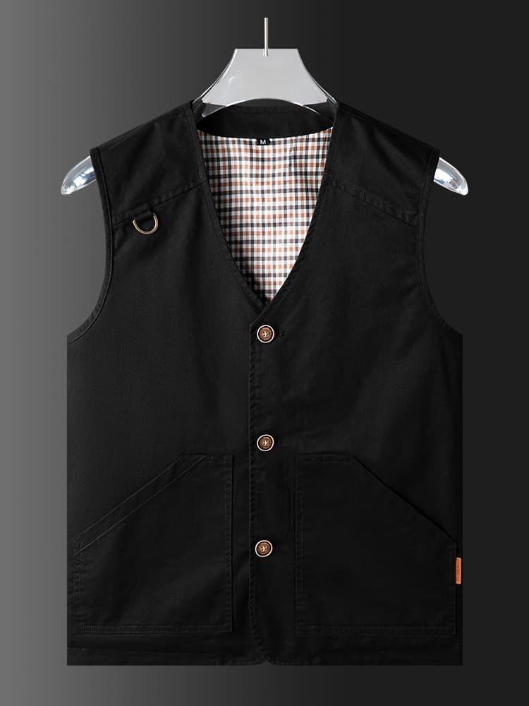 ベスト メンズ 実用的多機能ワークベスト