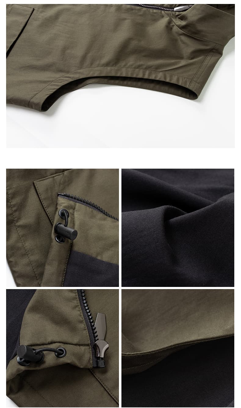 ベスト メンズ シンプル機能性ジップアップベスト