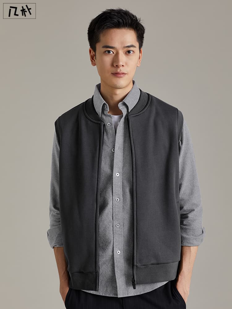 ベスト メンズ フリース スタンドカラー軽量