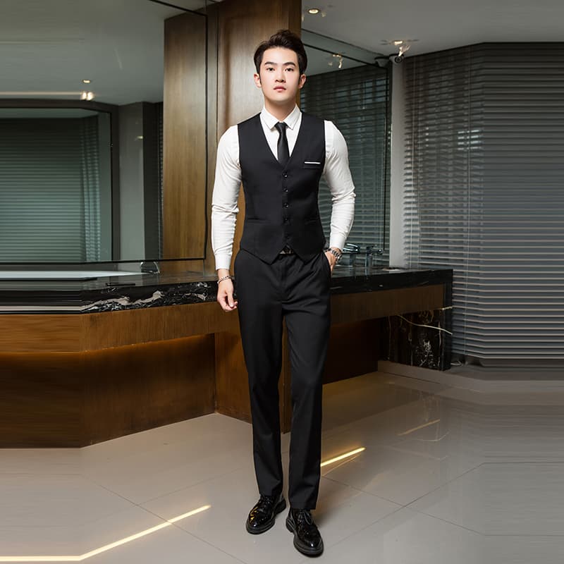 ベスト メンズ スーツ 洗練ビジネスベスト