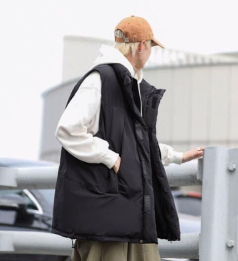 ベスト メンズ 秋冬メンズ中綿ダウンベスト防寒トップス