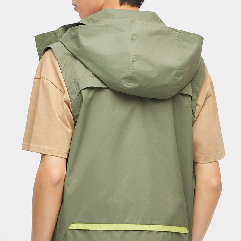 ベスト メンズ ナイロン フード付き多機能ポケットベスト