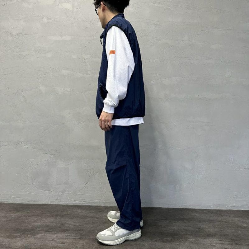 ベスト メンズ ナイロン スタンドカラー 軽量ナイロンベスト