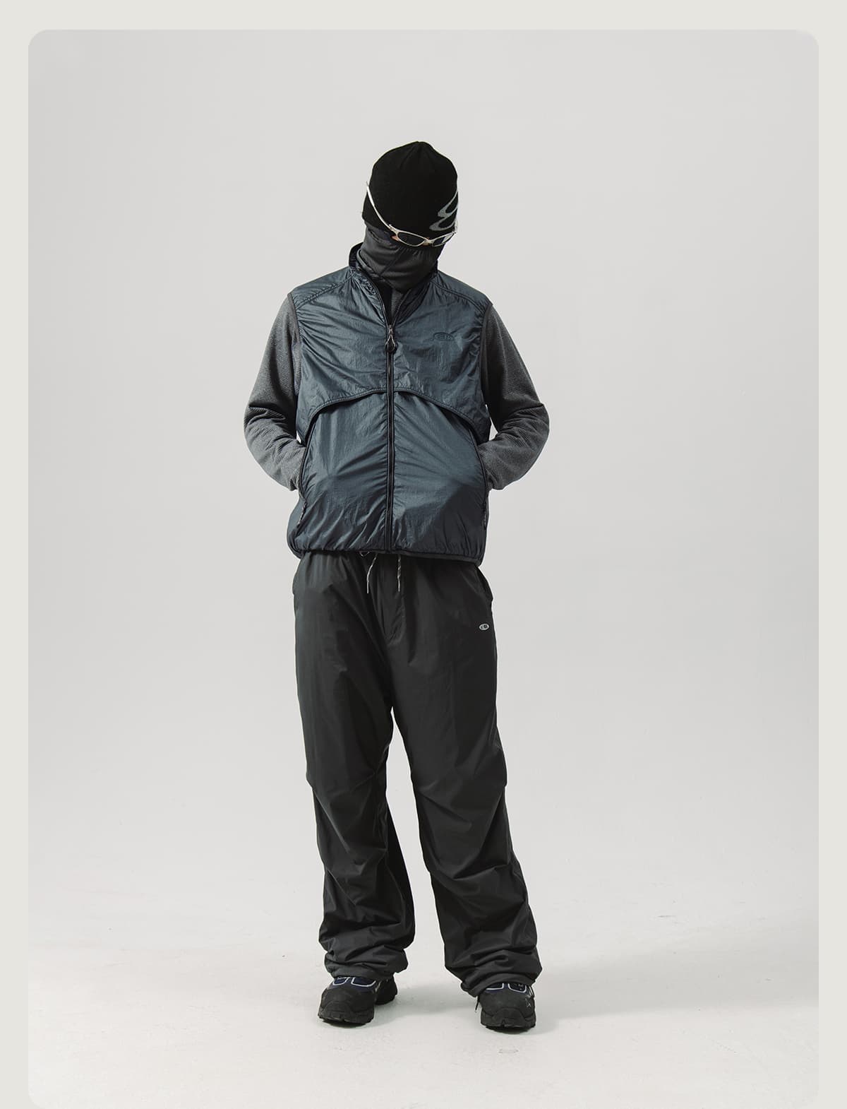 ベスト メンズ ナイロン アーバンデザイン機能性ベスト