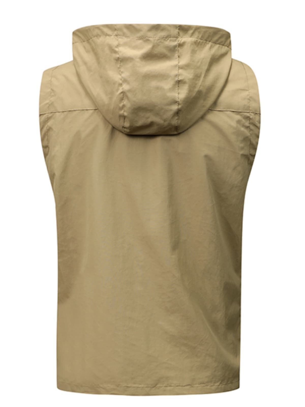 ベスト メンズ アウトドア フード付きナイロンベスト