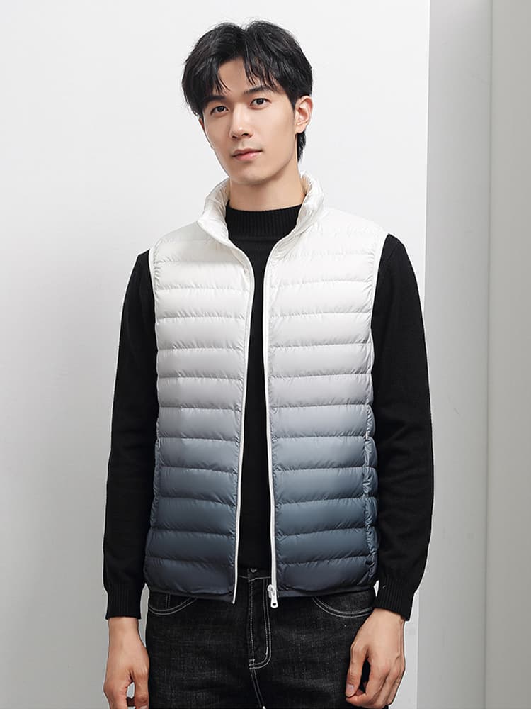 ベスト メンズ ダウン 立体キルティングダウンベスト
