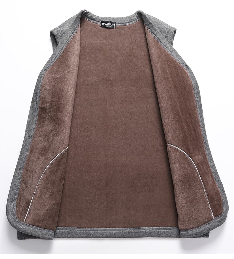 ベスト メンズ 二層構造あったかフリースベスト
