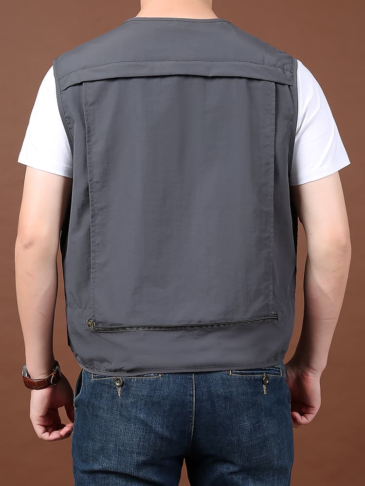 ベスト メンズ 多機能実用ナイロンベスト
