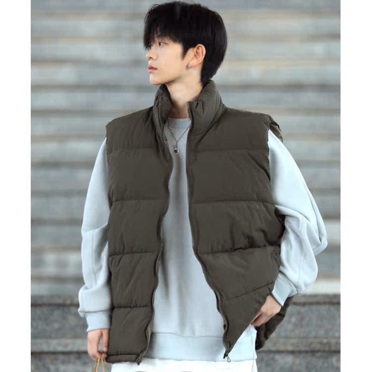 ベスト メンズ ダウン スタンダード厚手ダウンベスト