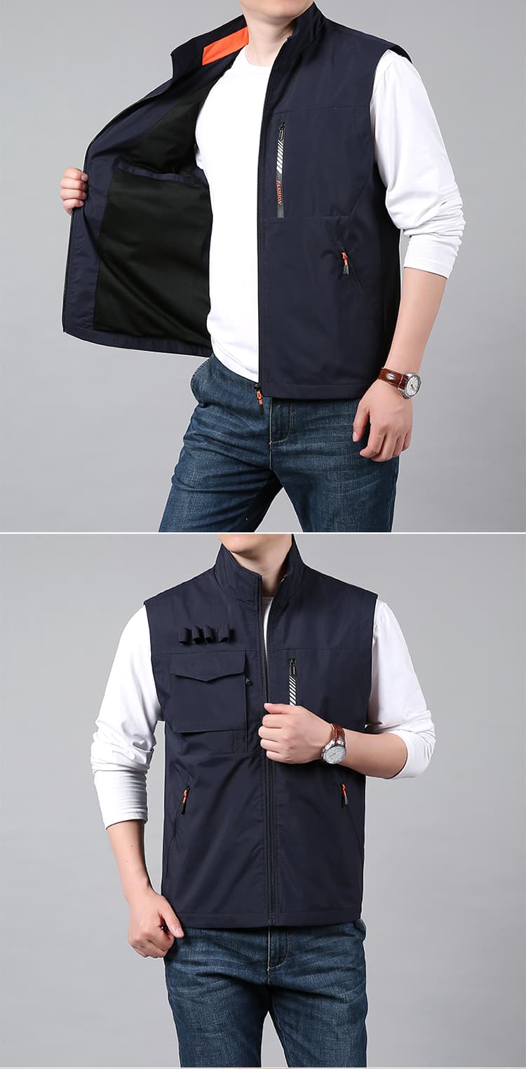 ベスト メンズ ナイロン 多機能ユーティリティベスト