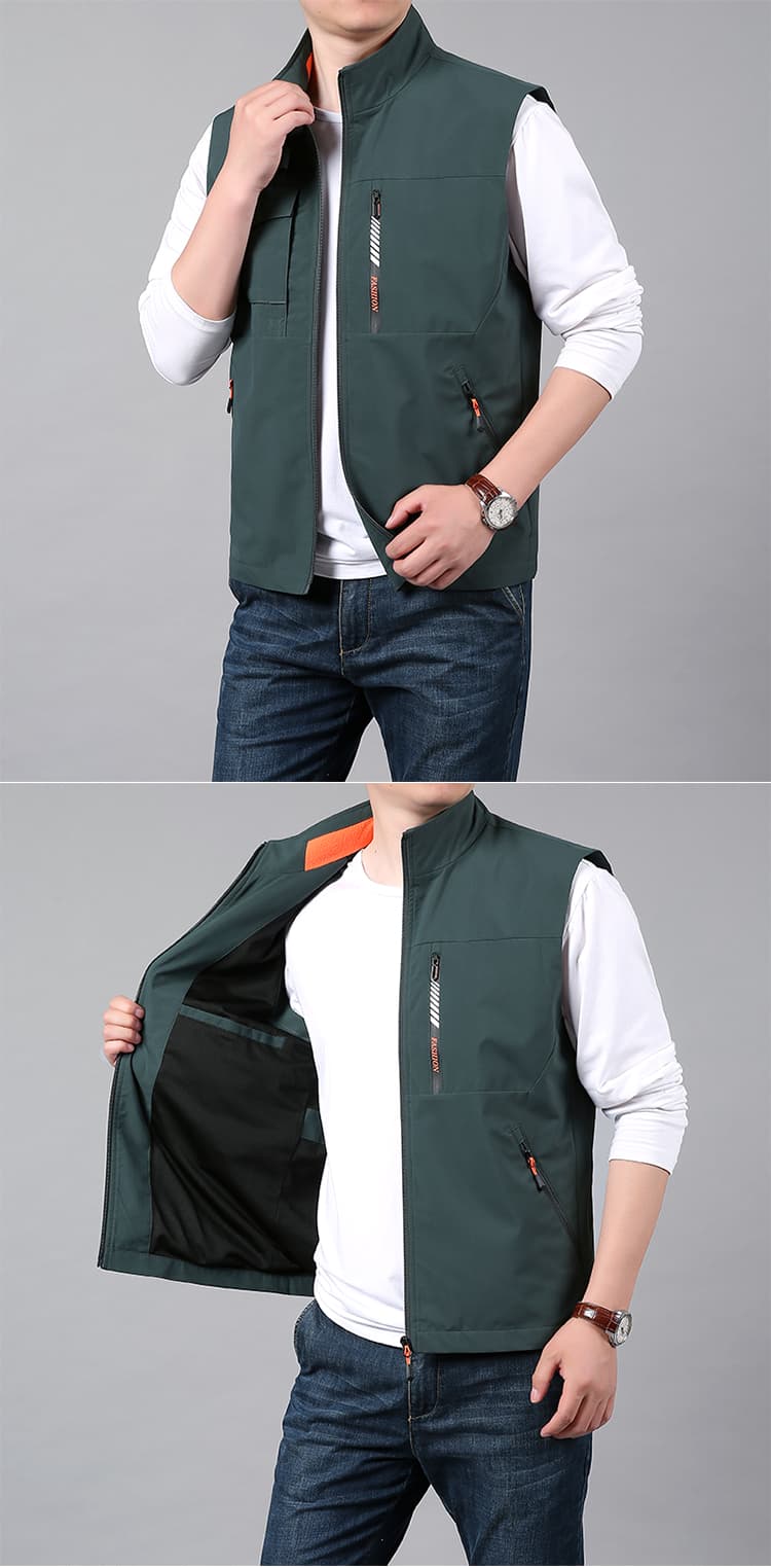 ベスト メンズ ナイロン 多機能ユーティリティベスト