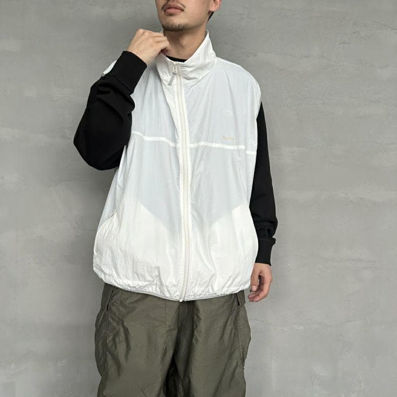 ベスト メンズ ナイロン スタンドカラー 軽量ナイロンベスト