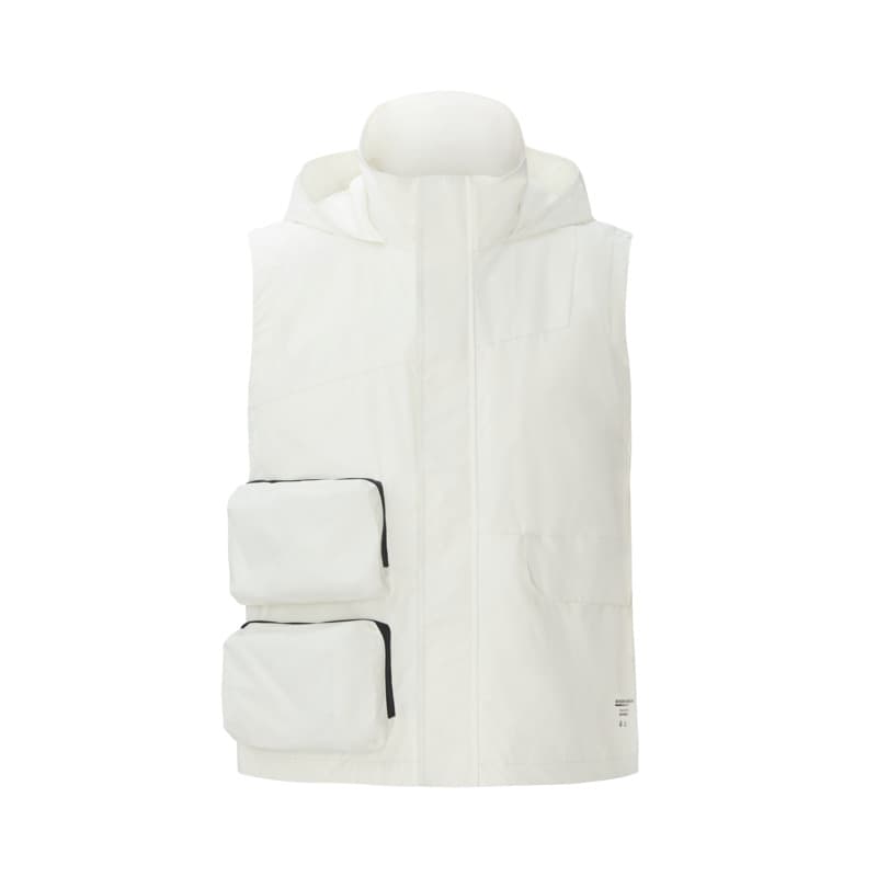 ベスト メンズ ナイロン フード付き多機能ポケットベスト