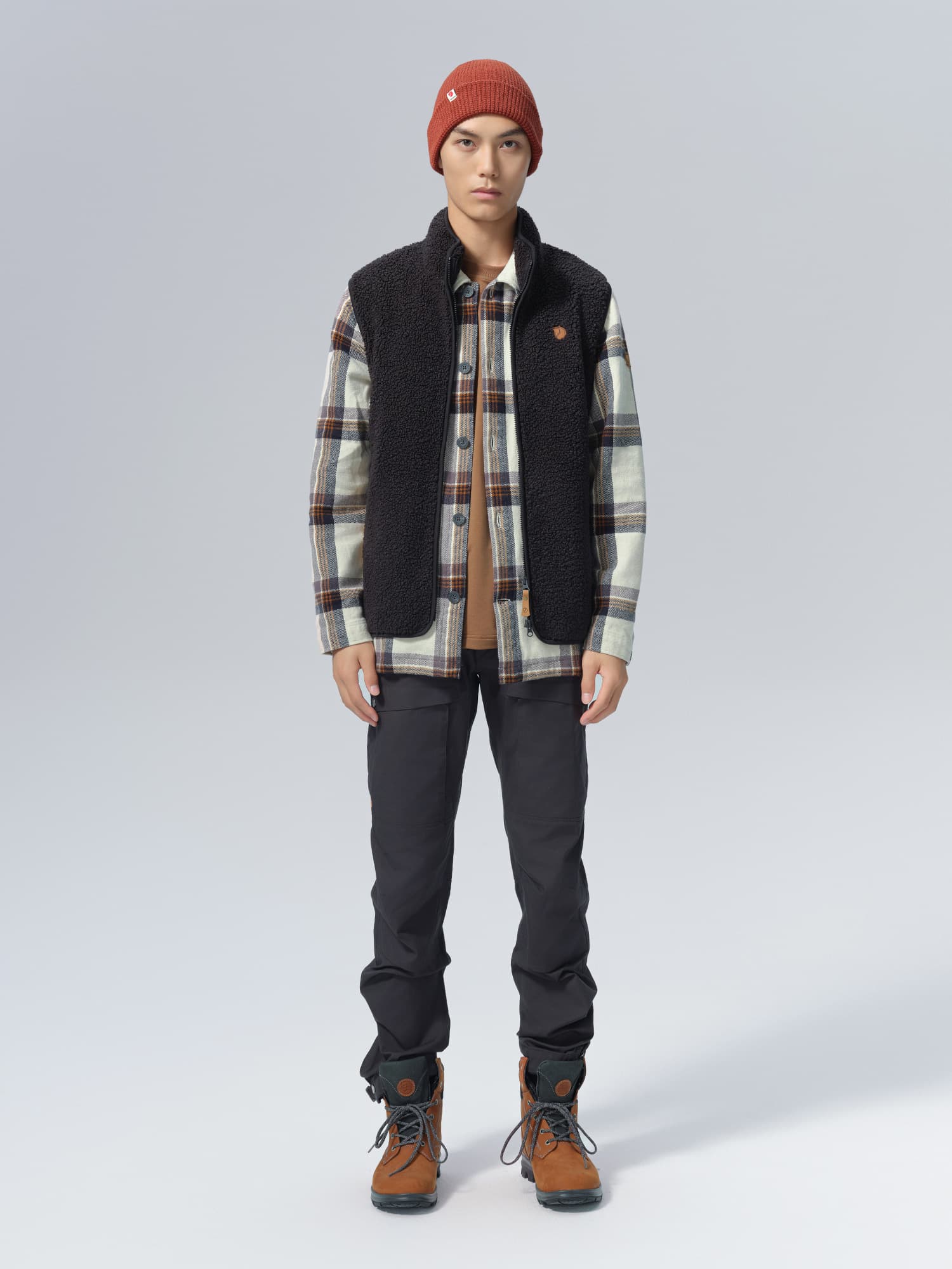 ベスト メンズ フリース もこもこ暖か立ち襟