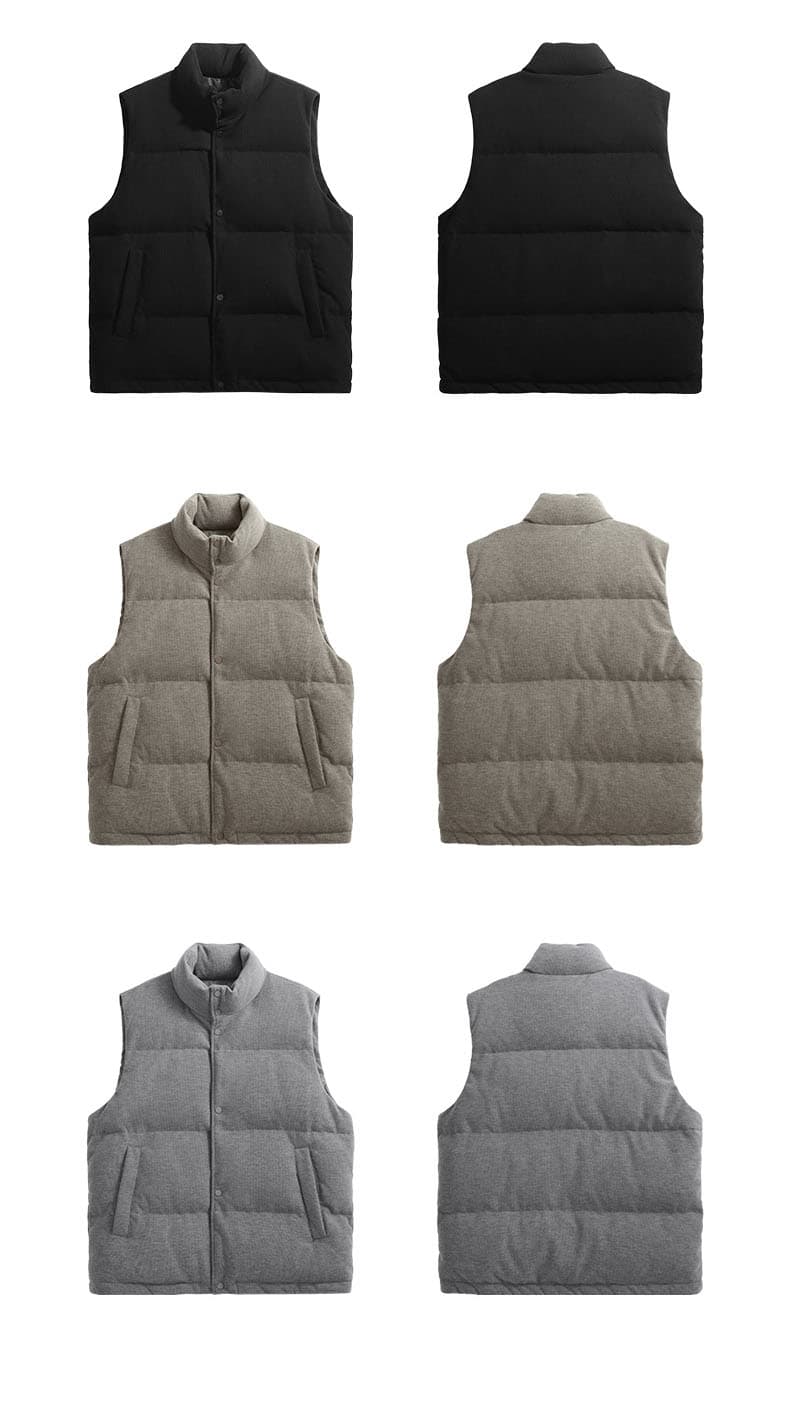 メンズ ベスト メンズ ダウンベスト 防寒 袖なし アウター 全2色