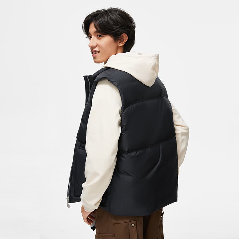 ベスト メンズ ダウン シンプル軽量ダウンベスト