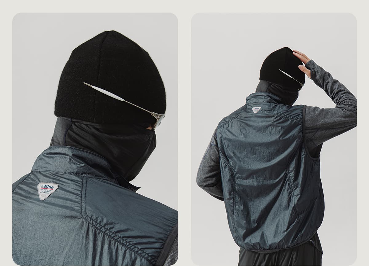 ベスト メンズ ナイロン アーバンデザイン機能性ベスト