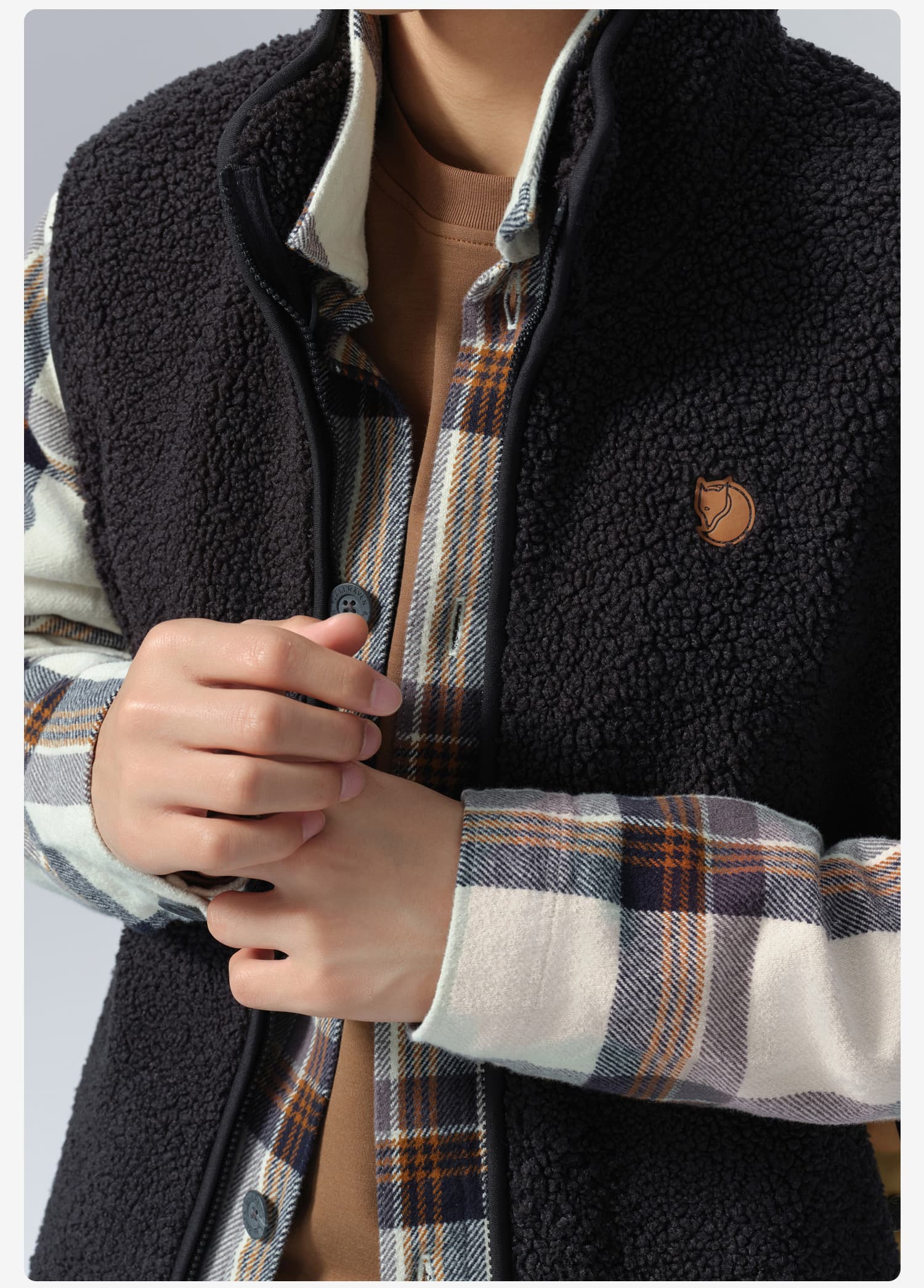 ベスト メンズ フリース もこもこ暖か立ち襟