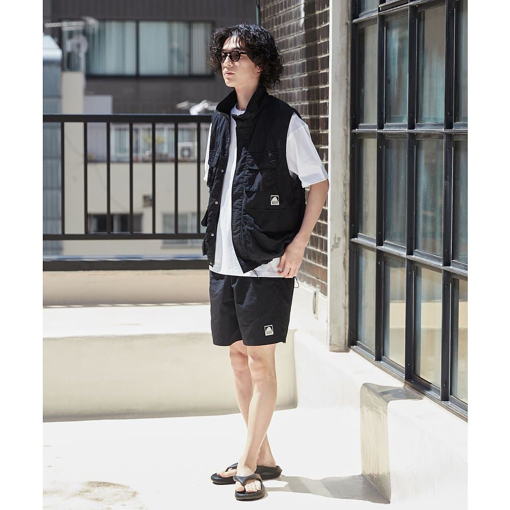 ベスト メンズ ナイロン アーバンマルチポケットベスト