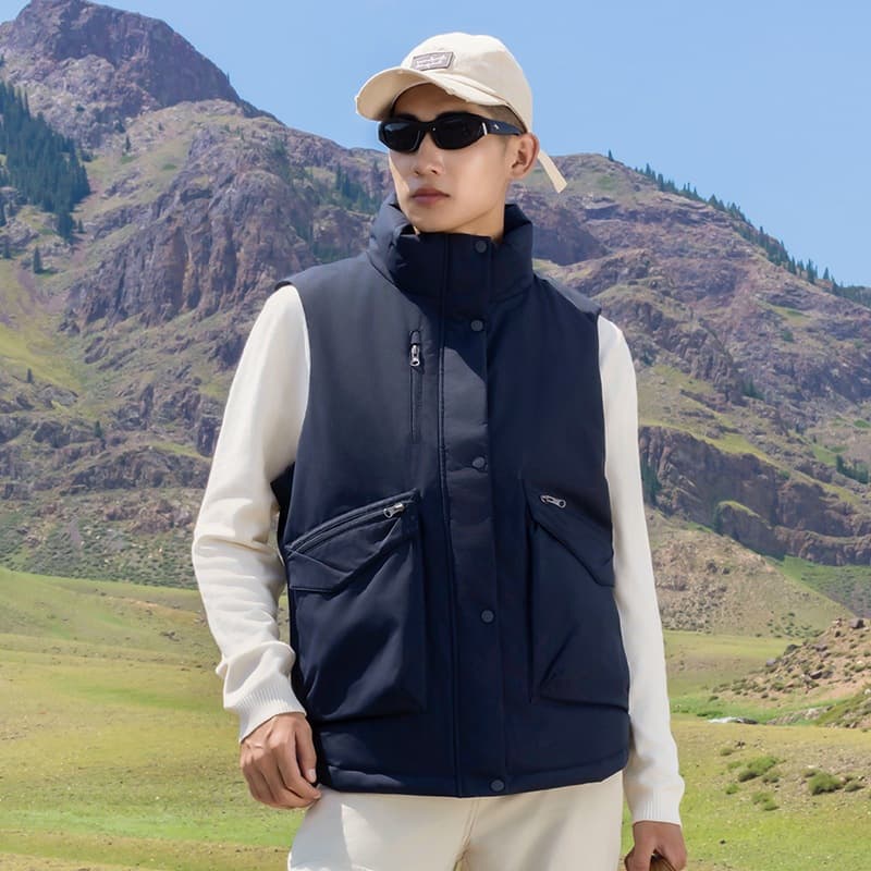 ベスト メンズ ダウン アウトドア多機能ダウンベスト