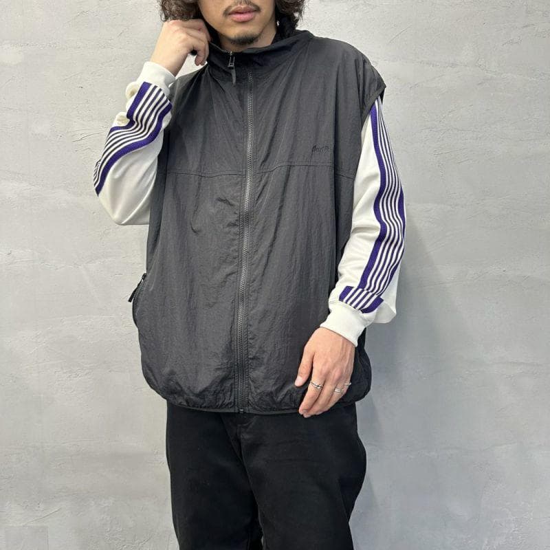 ベスト メンズ ナイロン スタンドカラー 軽量ナイロンベスト