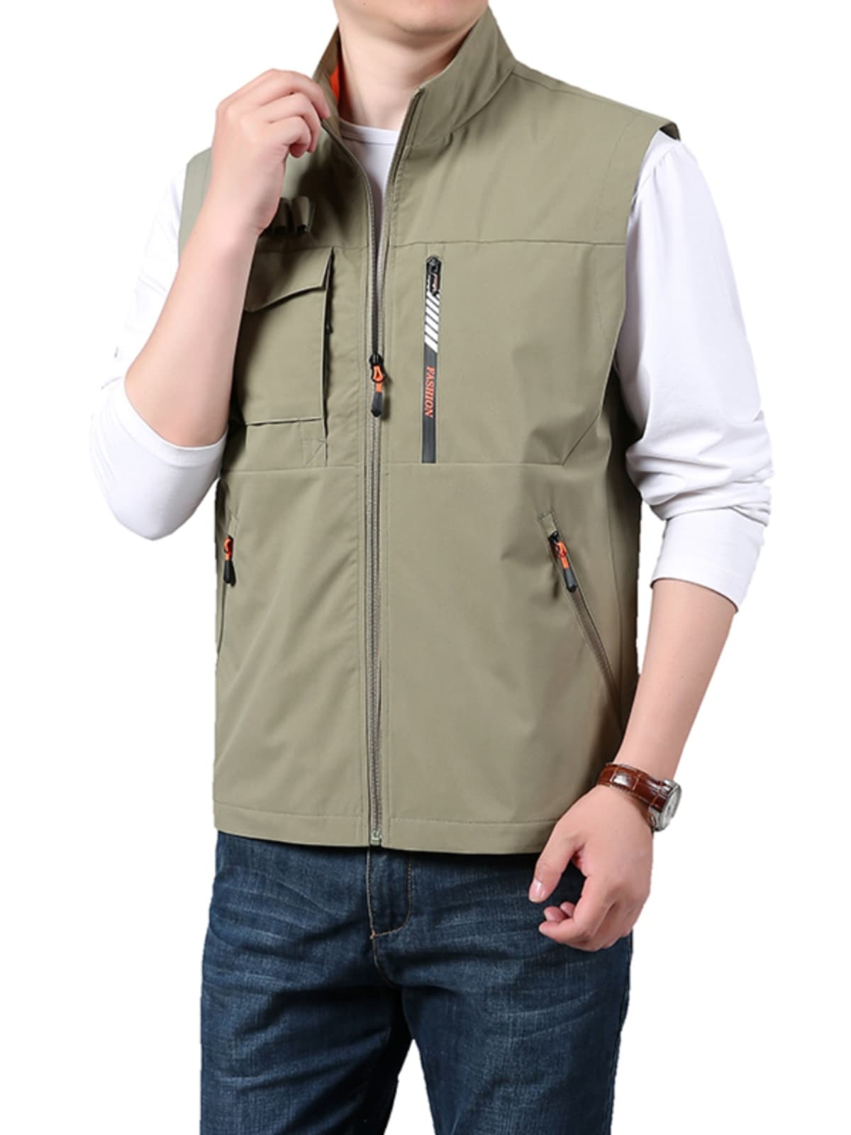 ベスト メンズ ナイロン 多機能ユーティリティベスト
