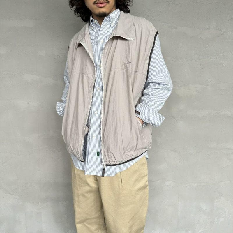 ベスト メンズ ナイロン スタンドカラー 軽量ナイロンベスト