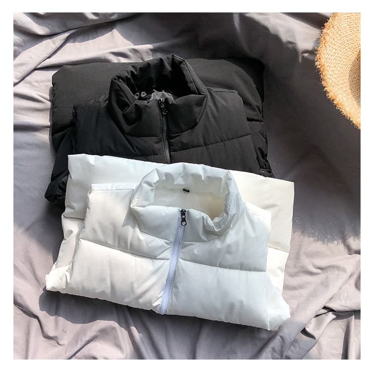 ベスト メンズ スタンドカラー軽量ダウンベスト