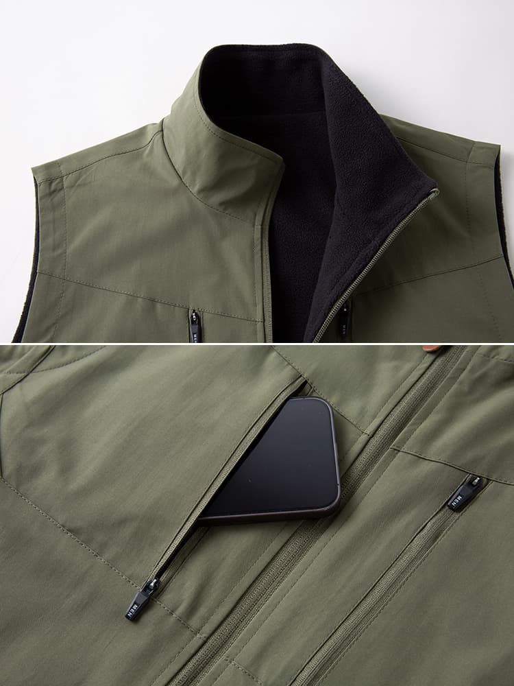 ベスト メンズ ナイロン アウトドア多機能ナイロンベスト