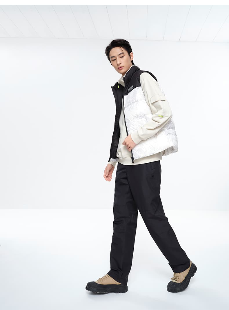 ベスト メンズ ダウン 機能性バイカラーダウンベスト