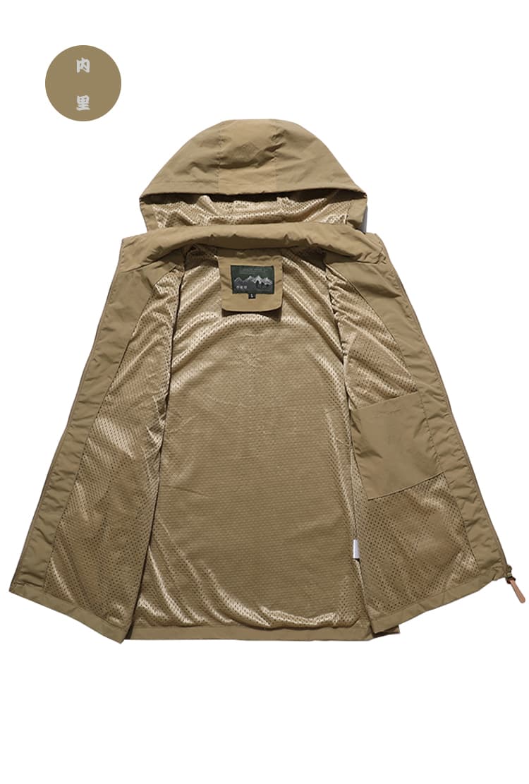 ベスト メンズ アウトドア フード付きナイロンベスト