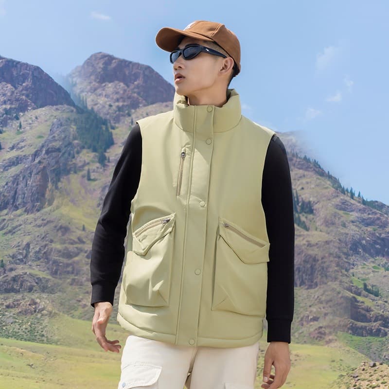 ベスト メンズ ダウン アウトドア多機能ダウンベスト