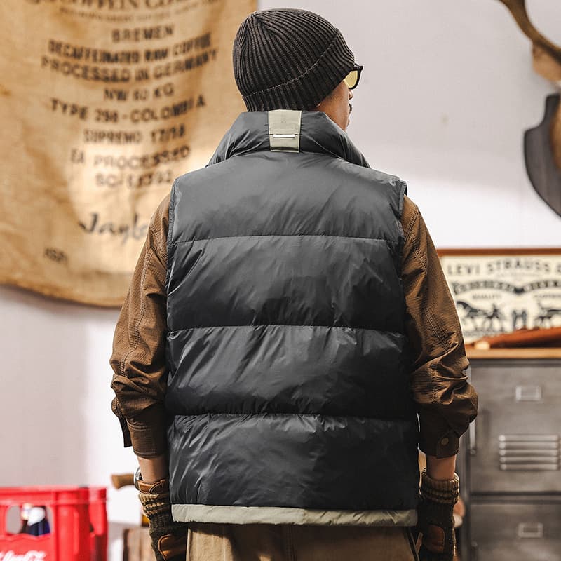 ベスト メンズ ダウン 立体感あふれる高機能ダウンベスト