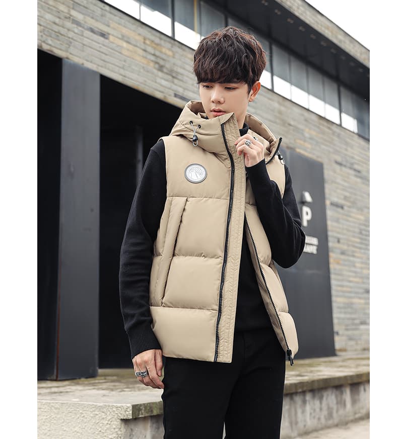 ベスト メンズ ダウン アーバンフードダウンベスト