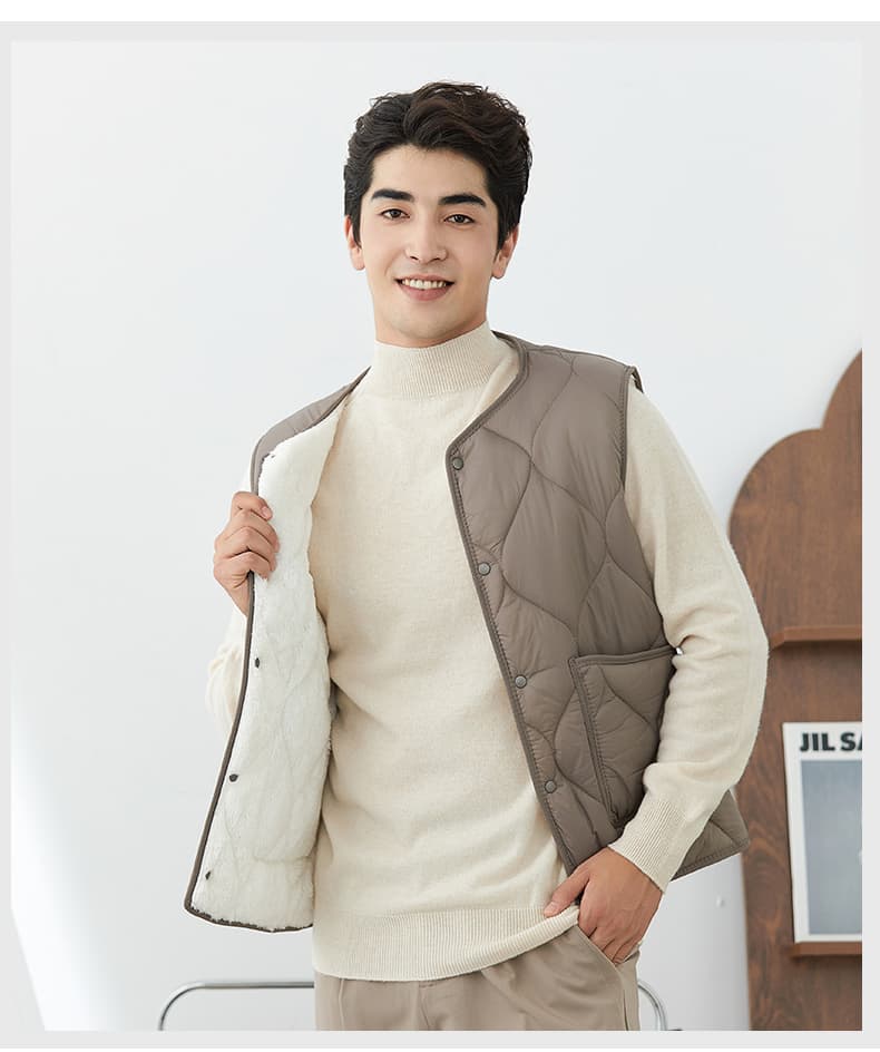 ベスト メンズ 高機能キルティングボアベスト