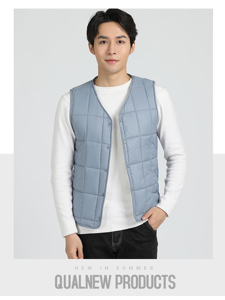 ベスト メンズ 軽量キルティングボアベスト