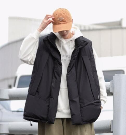 ベスト メンズ 秋冬メンズ中綿ダウンベスト防寒トップス