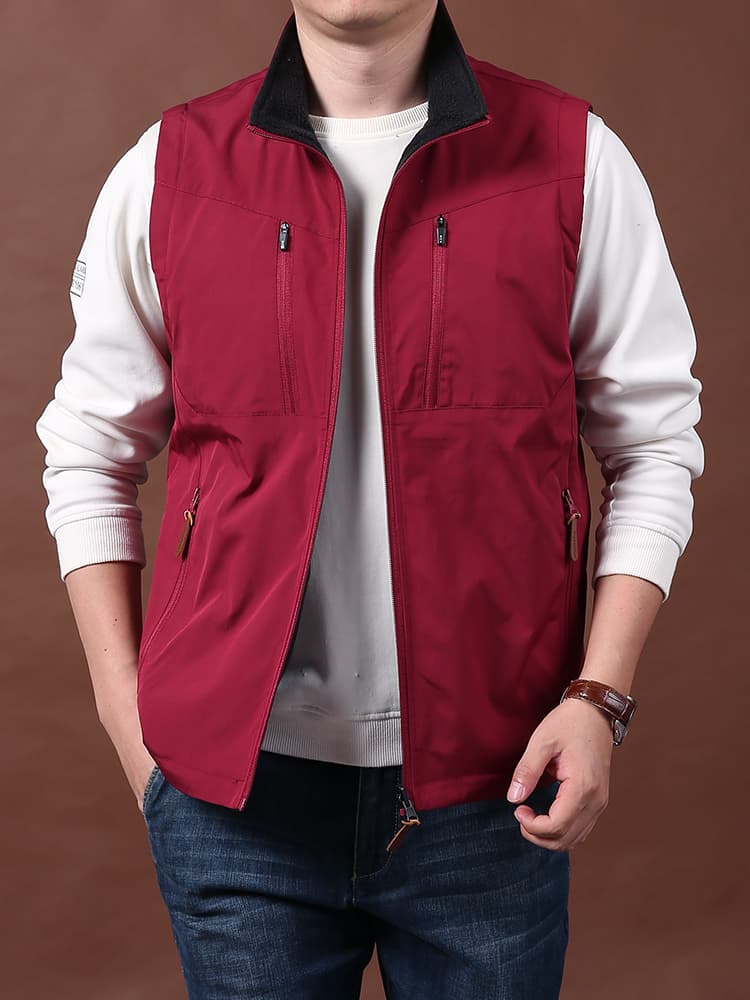 ベスト メンズ ナイロン アウトドア多機能ナイロンベスト