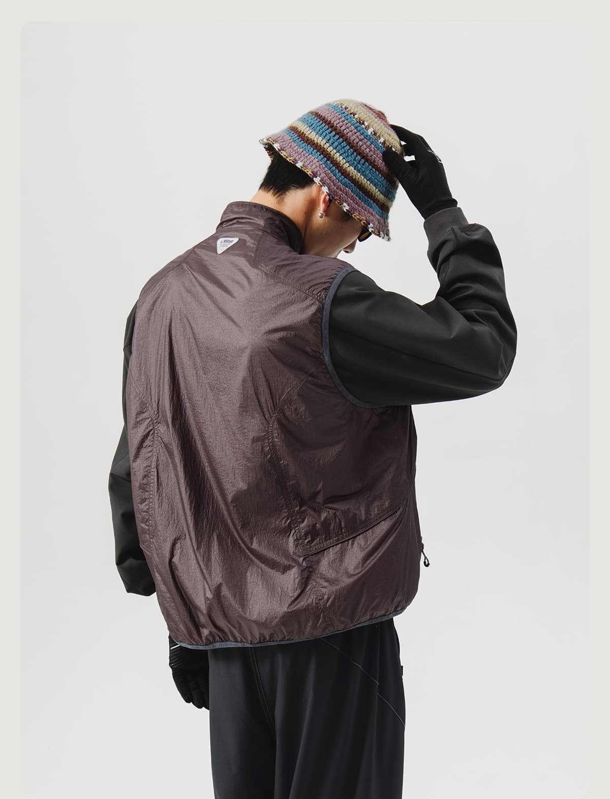 ベスト メンズ ナイロン アーバンデザイン機能性ベスト