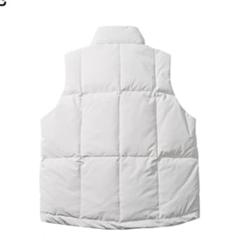 メンズ ベスト ダウン 軽量防寒中綿入り