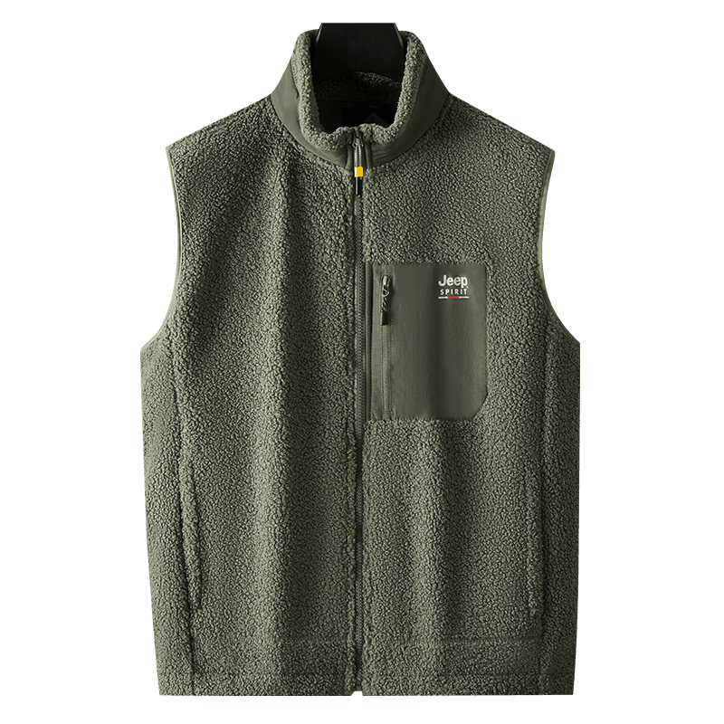 メンズ ベスト もこもこボア素材 保温性抜群 メンズベスト