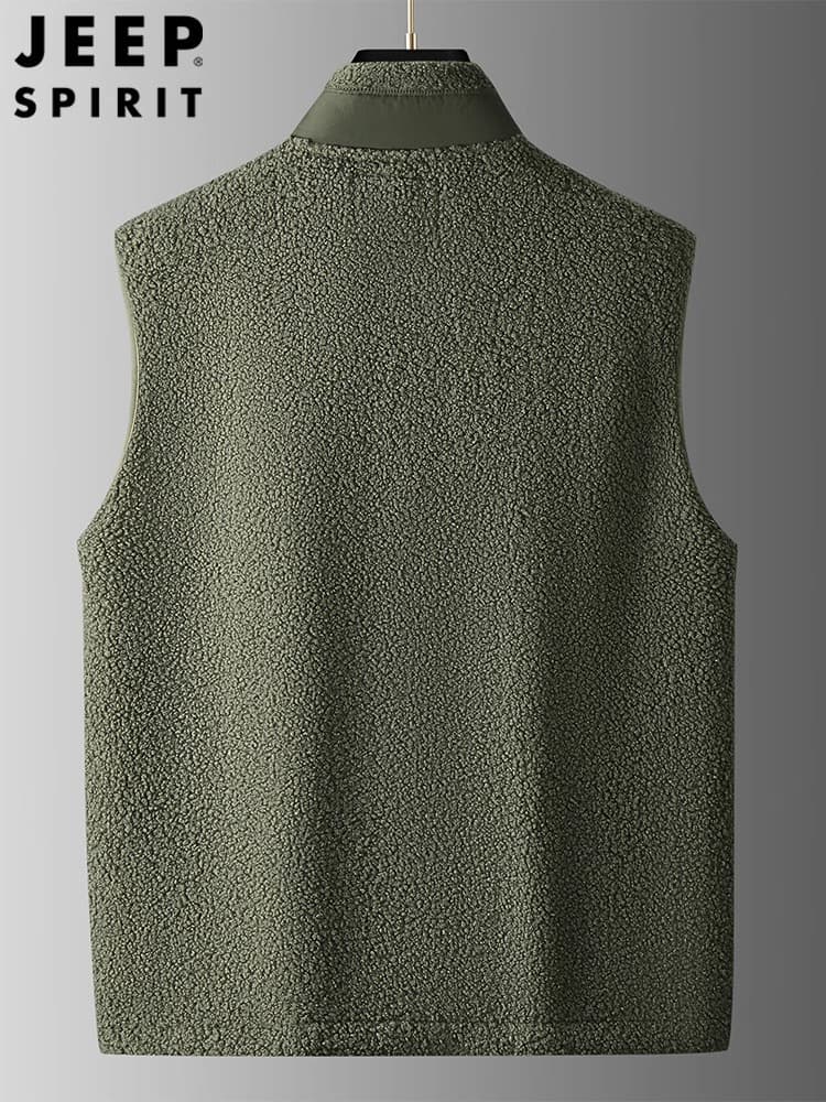 メンズ ベスト もこもこボア素材 保温性抜群 メンズベスト